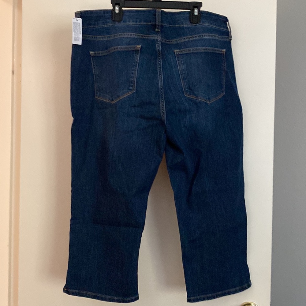 NWT St Johns Bay mid rise Capri Jeans size 16 - Picture 5 of 6